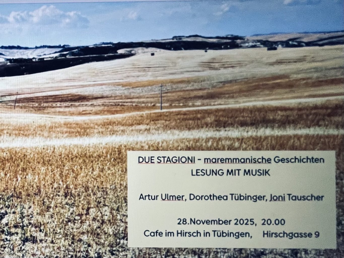 DUE STAGIONI - maremmanische Geschichten (Artur Ulmer)